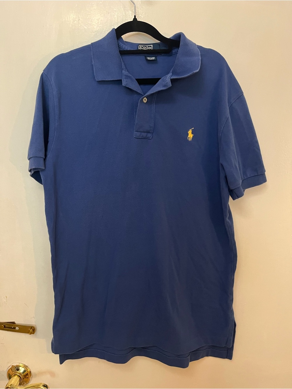 Ralph Lauren Polo Shirt in Blue with Yellow Pony